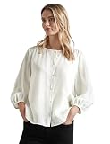 STREET ONE Damen A345200 Bluse mit Raffungen,Weiß, 42