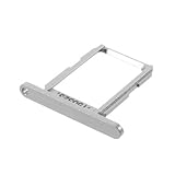 jbTec® SIM-Tray/Karten-Halter passend für Samsung Galaxy S6 - Karten-Halter Schlitten Slot Handy-Karte Rahmen Karten-Fach, Farbe:Silb