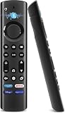ARCELI Ersatz-Sprachfernbedienung Kompatibel mit AMZ Fir-e TV S-tick (2nd Gen, 3rd Gen, 4K, 4K Max, Lite, HD), mit Fir-es TV Cube(2nd Gen, 3rd Gen), mit Bluetooth und 4 Abkürzungsschlü