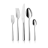 WMF Boston Besteckset 30-teilig für 6 Personen – Cromargan Edelstahl 18/10, poliert und rostfrei, spülmaschinenfest, Monobloc-Messer mit langlebiger Schärfe, elegantes Essbesteck für Alltag und G
