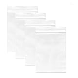 P-SOTER 200Pcs 3 x 4-inch Clear Reclosable Zipper and Poly Ziplock Storage Bags, 2Mil Plastic Bags for Jewelry Beads Pill C