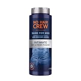 NO HAIR CREW Dry & Fresh Intimpuder – Premium talkumfreier Körperpuder für den Intimbereich – für ein trockenes frisches Hautgefühl, für Männer, 100 g