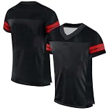 Herren Individuelle American Football Trikot Atmungsaktiv Fußball Trikot Personalisiert Football Jersey Kurzarm Rugby T-Shirts Stitched/Printed Team Namen Numbers Sports U