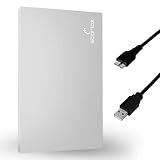 Storite Externe tragbare Festplatte 200 GB mit USB 3.0, externer Backup-Speicher, schnelle Datenübertragung, geeignet für PC, Mac, Xbox One, Windows, Gaming, Laptop und Desktop (Silber)
