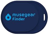 Musegear Schlüsselfinder mini mit Bluetooth App I Keyfinder laut für Handy in dunkelblau I Für iOS & Android I Schlü