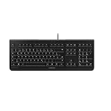 CHERRY KC 1000 - USB Tastatur - Flaches Design - Kabelgebunden - „der Blaue Engel“ - GS-Zulassung - QWERTZ Business-Tastatur - Deutsches Layout - Schw