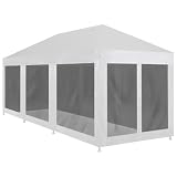 Haus & Garten, Partyzelt mit 8 Netz-Seitenwänden, 9 x 3