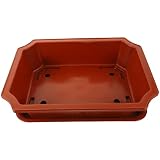 Happyyami Groß Balkonkästen Pflanzgefäße Rechteckige Pflanzgefäße Mit Drainagelöchern Schalen Kunststoff Sukkulenten Blumentopf Für Fensterbank Garten Balkon Indoor Outdoor Dek
