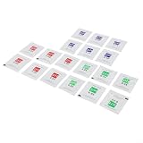 Desiumite pH-Messgerät, Kalibrierlösung, Pufferpulver 4,01, 6,86, 9,18 für Standard-pH-Tester, Genauigkeit ± 0,01 pH-Einheit bei 25 °C, kompatibel mit allen elektronischen Geräten (18 Stück)