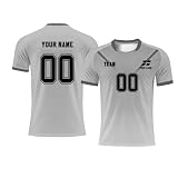 Herren Fussball T-Shirt Personifizieren Fussball Trikot Kinder Erwachsene mit Nummer Name Team Logo Fußball Trik