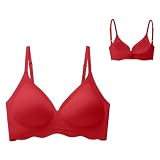 Damen Sport BH Starker Halt Sport BH starker Halt Bustier Damen große brüste BH Damen ohne bügel Push up Wohlfühl Bustiers Top Bügelloser Soft Bra BH mit Breiten trägern Sport BH Bustier D