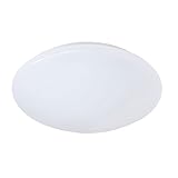 Reality Leuchten LED Deckenleuchte Putz II R62601201, Kunststoff weiß, inkl. 12 Watt LED, Durchmesser 27