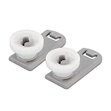DL-pro Oberkorbrolle 2er-Set kompatibel mit Miele 7649011 Ersatz für Besteckschublade, Geschirrkorb oben, Spü