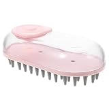 COLLBATH Badebürste Für Haustiere Hundesachen Badebürste Für Hunde Praktische Duschbürste Kompakte Hundebürste Tragbare Hundebürste Hundeblasen Hundebürste Zum Häuten Welpenbürste Rosa Ab