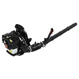 Saterkali Gas-Laubbläser, 52 cc 2-Takt-Rucksack-Laubbläser mit 550 CFM, 1,7 PS 2-Takt-Motor mit verstellbarem Rohr, Gasgebläse und Staubsauger, Gartengebläse für Rasenpflege, Stadtstraßenreinigung,