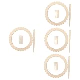 DIYEAH 4 Sätze Geflochtenes Brett Webstuhl Werkzeug Bastelbrett Zum Weben Hölzerne Webstühle Handgefertigtes Webbrett Handstrickbrett Gobelin-webkamm Handgefertigte Webstühle H