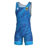 Extreme Hobby Wrestling-Trikot für Männer Deutschland, Kompressionstrikot REH-TECHRESPONSE One-Piece Sleeveles Bodysuit Ringer-Trikot Herren, L, B