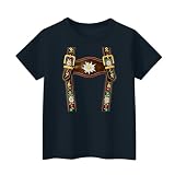 T-Shirts Für Herren Lustig Tshirt Männer Oktoberfest T Shirt Trachten Wiesn Kleidung Kurzarm Herrenkleidung Lässig Sommeroutfit Vintage Sommerkleidung Bavaria (D01-marine,XXL)