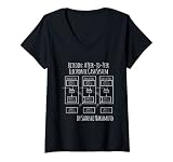 Damen Bitcoin BTC Elektronisches Kassensystem von Satoshi Nakamoto T-Shirt mit V