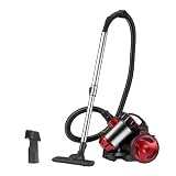 Oamger Beutelloser Staubsauger 2800W, leise, mit HEPA Filter, 1.5L Dustbox, für Tierhaare/Teppiche/Hartböden, 5m Aktionsradius, kompakt & kraftvoll (2000W 1.5L)