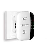 NETVIP WiFi Range Extender WLAN Repeater Verstärker 300Mbps Multifunktion Mini Signal Booster Wireless Access Point 2.4GHz mit WPS Funktion Willigt IEEE802.11n/g/b