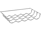 Bosch KSZ10030 Flaschenablage für aufgelistete freistehende Kühlgeräte von Bosch, bis zu 5 Flaschen, 29,05 × 45,81 × 6,87 cm (L × B × H), lebensmittelecht,