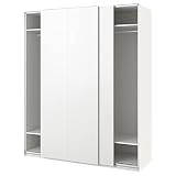 Ikea PAX/HASVIK Kleiderschrank, 200x66x236 cm, weiß/weiß