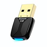 Bluetooth Adapter PC, USB Bluetooth 5.4 Adapter, Bluetooth Dongle Plug & Play, Low Latency, Bluetooth Stick für PC/Desktop/Laptop/Headset/Tastatur/Maus Kompatibel mit Windows 7/10/8.1/11