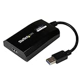 StarTech.com Externer USB 3.0 auf HDMI-Videokartenadapter - Dual-Monitor-Adapter - Externe HDMI Grafikkarte - Grafikkarte für 2 Monitore - Externe Grafikkarte für Laptops - HD 1080p (USB32HDPRO)