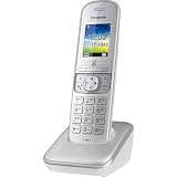 Panasonic KX-TGH710GG Schnurlostelefon ohne Anrufbeantworter (DECT Telefon, strahlungsarm, Farbdisplay, Anrufsperre, Freisprechen) perl-silb