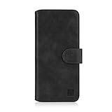 32nd Essential Series 2.0 - PU Leder Mappen Hülle Flip Case Cover für Samsung Galaxy XCover 4 & XCover 4S, Ledertasche hüllen mit Magnetverschluss und Kartensteckplatz - Schw
