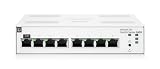 HPE Networking Instant On-Switch-Serie 1830 – Intelligent verwalteter Layer-2-Ethernet-Switch mit 8-Port Gb | 8X 1G | Lüfterlos | EU-Kabel (JL810A#ABB)