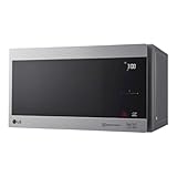 LG MS2595CIS Mikrowelle mit Smart Inverter Technologie, 25 Liter Kapazität, 1000 W, Automatikprogramme, einstellbare Leistungsstufen und EasyClean-Funktion, Silb