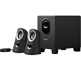Logitech Z313 2.1 Lautsprecher-System Mit Subwoofer, 50 Watt Spitzenleistung, 3.5 Mm Eingang, Kopfhörerbuchse, Bedienelemente Am Steuergerät, EU Stecker, PC/TV/Tablet/Handy - Schw
