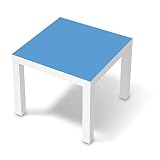 Möbelfolie selbstklebend passend für IKEA Lack Tisch 55x55 cm I Möbeldeko - Möbel-Aufkleber Folie Tattoo I Wohndeko für Esszimmer und Wohnzimmer - Design: Blau Lig