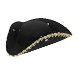 GALPADA Piratenhut Hüte Piratenschal Zaubererhut Halloween-Partyhut Halloween-Piratenkostüm faschingsparty karnevalsdekoration Cosplay-Partyhut Karneval Versorgung Kreativer H