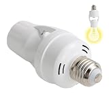 Generisch Bewegungsmelder Lampenfassung - E27 zum Smart-Adapter-Design sowie Radar und Infrarot für menschliche Präsenz plus verstellbarer Sockel für Standard-Lampen und Energieeinsparung