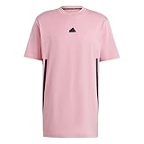 Adidas Herren T-Shirt (Short Sleeve) M Fi 3S T, Bliss Pink, IC8246, L