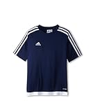 adidas Youth Soccer Estro Jersey Fußballtrikot, Unisex, Dunkelblau/Weiß