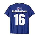Isländische Namen Auf Sauf Trikot 16 | Fussball Island Party T-S