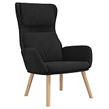 Willood Sessel, Samt Sessel mit Polsterung, Wohnzimmer Sessel, Liegestuhl, TV Sessel,Schw