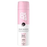 8X4 Velvet Blossom Deospray, Deodorant mit floral-fruchtigem Duft, erfrischendes Deo ohne Aluminium (ACH) mit 48h zuverlässigem Schutz (150 ml)