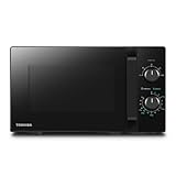 Toshiba MW2-MM20PF(BK) Mikrowelle/Solo-Mikrowelle / 20L / 800W / 5 Leistungsstufen mit praktischer Auftaufunktion/LED-Beleuchtung im Innenraum/Schw