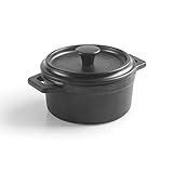 Lacor - 63392 - Mini Topf, Topf mit Deckel, aus Melamin, spülmaschinenfest, BPA frei, Ø10 cm, 210 ml, Schw