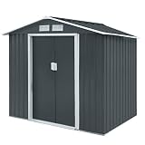 HATTORO S100 XL Metall Gerätehaus Verschiedene Größen Geräteschuppen Garten Schuppen Gartenhaus G