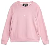 Spyder Damen-Sweatshirt aus Fleece, langärmelig, Raglan-Pullover, Rundhalsausschnitt, Taschen und Bund (Größen: S-3X), Orchidee, L