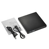 Externer optischer Festplatten-Treiber, schlank, CD-RW-Brenner, Brenner, USB 2.0, DVD-RW, Kombi-Player, Plug-and-Play, für Laptop, Notebook, Desktop-PC