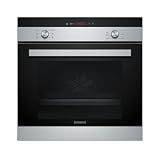 Siemens HB113FBS1 iQ100 Einbau-Elektro-Backofen/Edelstahl/A/Schnellaufheizung / 3D Heißluft Plus/Einfache Reinigung mit granit Glanz-E