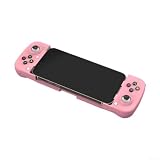 Trayneel D3 Teleskop-Gamecontroller für Android, Switch, Steam, PC, kompatibel, dehnbarer Handy-Joystick mit 400 mAh Akku, Grau (Rosa)