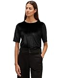 STREET ONE Damen A320713 Samtshirt, Black, 42